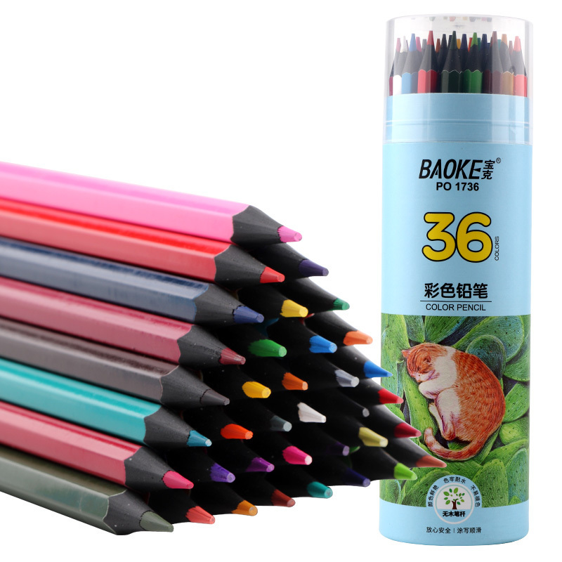 Oil-based Lead Plastic Pencil Hexagonal Shape Multi Color Pencil