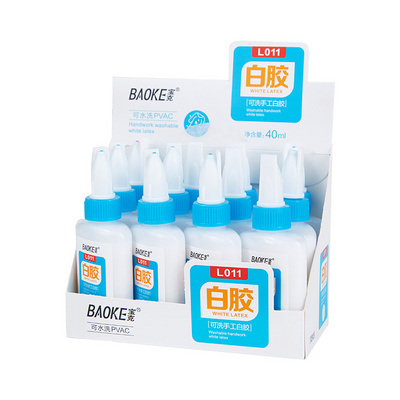 Baoke safety white liquid glue non-toxic white liquid paper craft glue L011