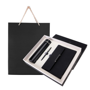 Luxury custom rollerball pen metal ballpoint pen business gift set with 500ml thermos cup notebook gift set