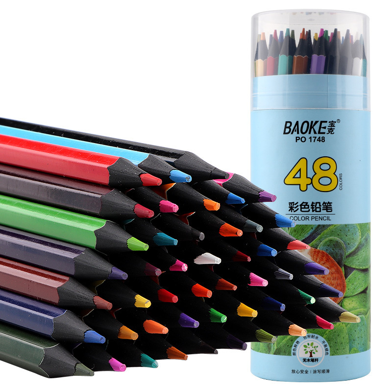 Oil-based Lead Plastic Pencil Hexagonal Shape Multi Color Pencil