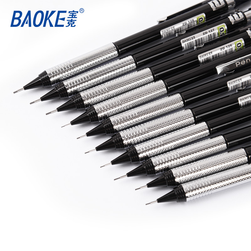 Smooth writing Korean mechanical pencil, syringe mechanical pencil metal 0.9mm