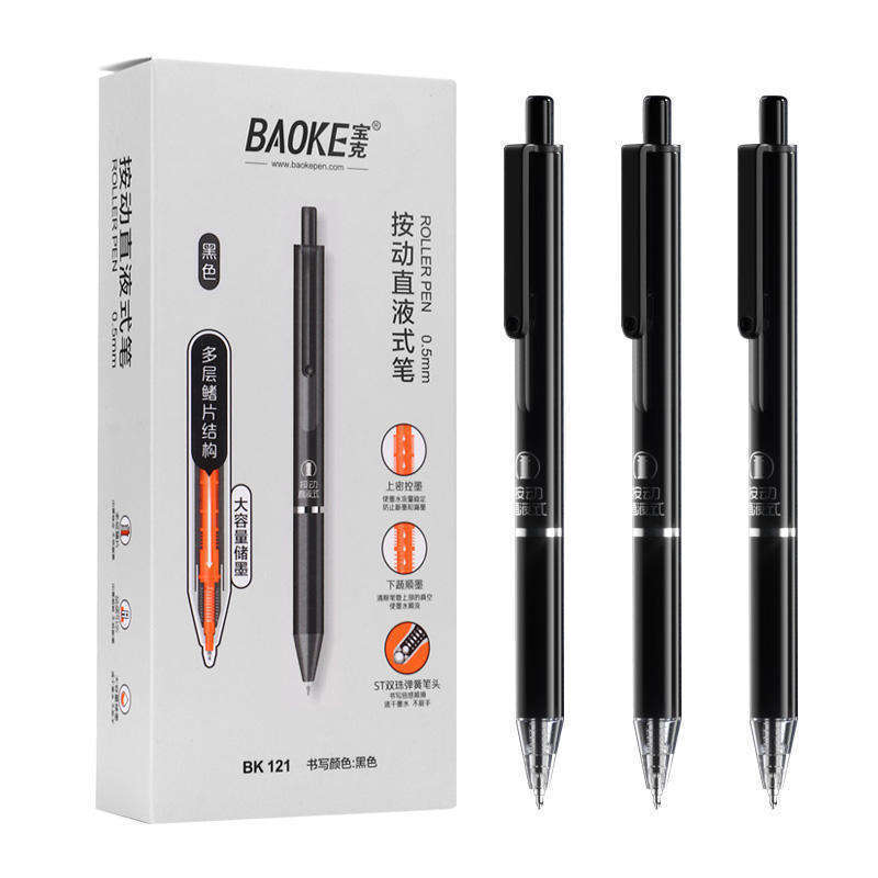 Factory Direct Sales Built-In Multi-Layer Fin Structure Ball Pen Ink Direct Liquid Pen Set