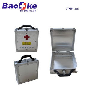 AluminIum Nursing&Medical Case, Aerometal Portable Survival&Emergency&Trauma Chest, First Aid Metal Box for Car