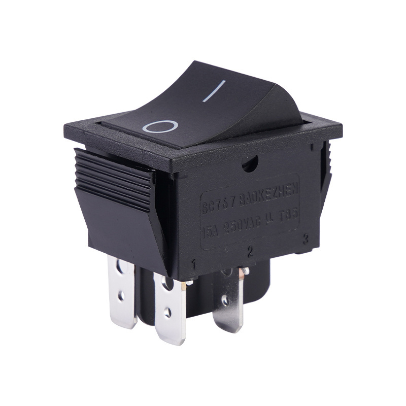 Dpdt Switch Square Head 4/6 Pin On Off Boat Switch Baokezhen SC767 Illuminated Boat Square Rocker Switch