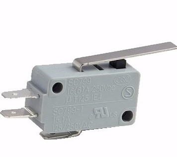 Microwave oven SC799 on-off metal strip lever micro switch 15a t125 5e4 mouse mini micro switch for  electric fryer