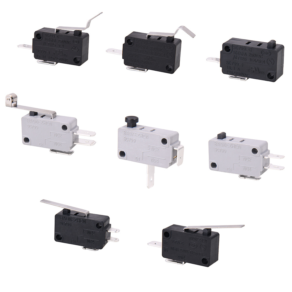 Waterproof IP67 Micro  switch limit switch 3A/5A/10A 125V/250VAC M02/M12 straight roller lever micro switches