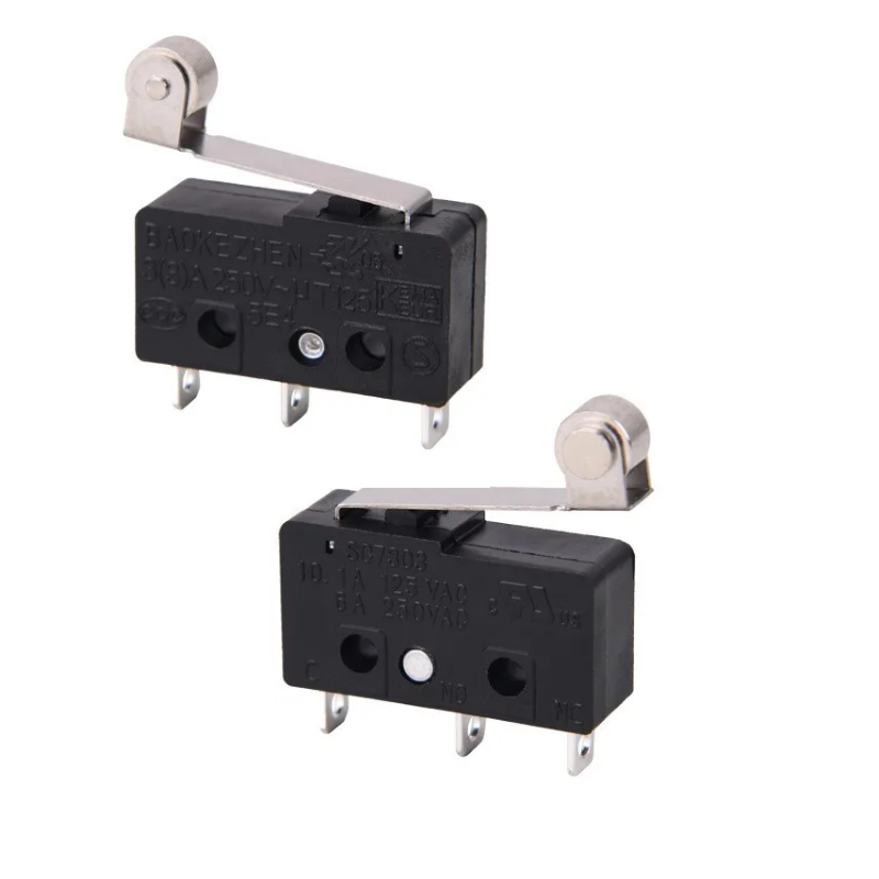 Micro Limit Switch Nc/no Spdt Pin Plunger Hinge Simulated Roller Leaf Spring Lever Blade On Off BAOKEZHEN Micro Switches