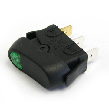 Hot Selling 15a 125vac 7.5a 250vac Black 3 Pin With Neon Light Baokezhen SC765 For Coffee Machine Rocker Switch