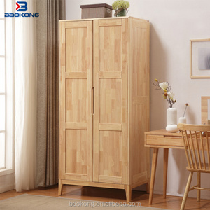 Modern Wooden Chest Of Drawers Wood Bedroom Furniture 2-Door Wardrobe