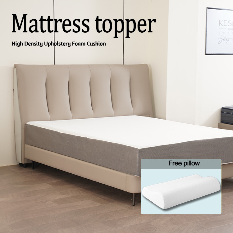 Factory direct sales recycled Polyurethane sponge memory foam king size dual layer hotel mattress Pad