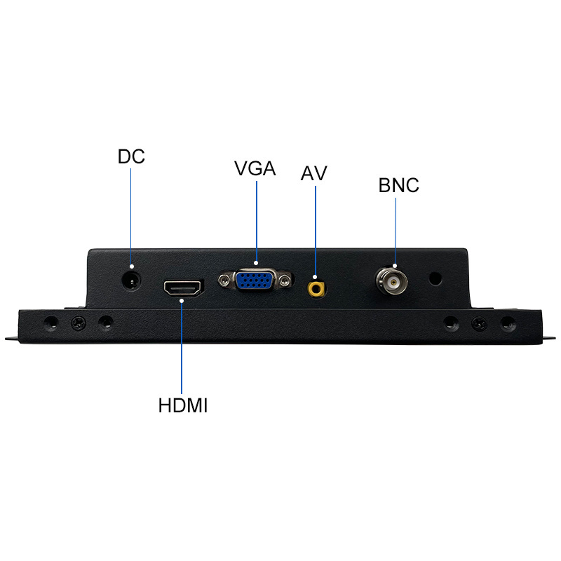 8 inch 1024*768 IPS HD-MI VGA AV BNC Non touch screen Metal Case TFT Open Frame Embedded OEM ODM industrial LCD Monitor