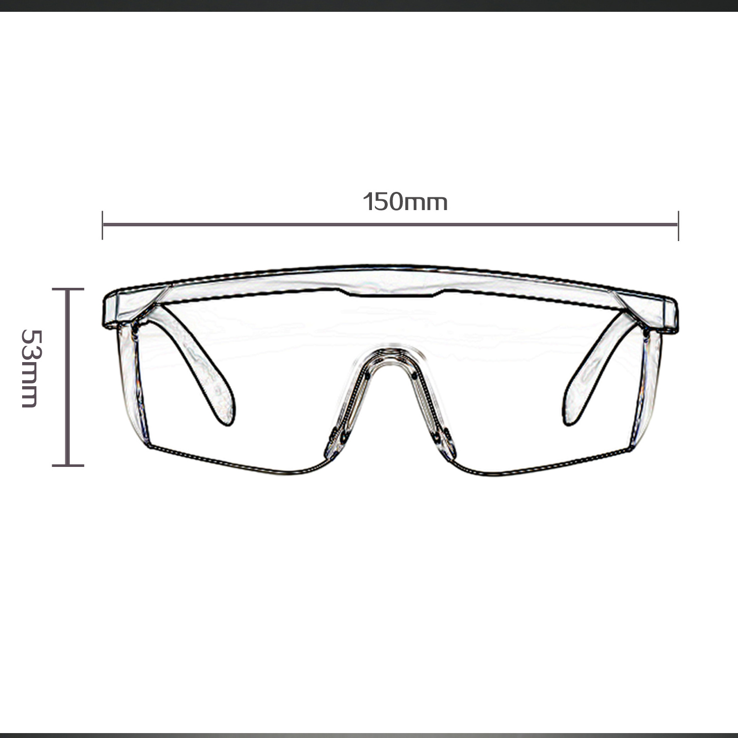 goggles for work Black eyebrow transparent anti fog protective glasses Custom Safety Glasses EN166 ANSI Z87