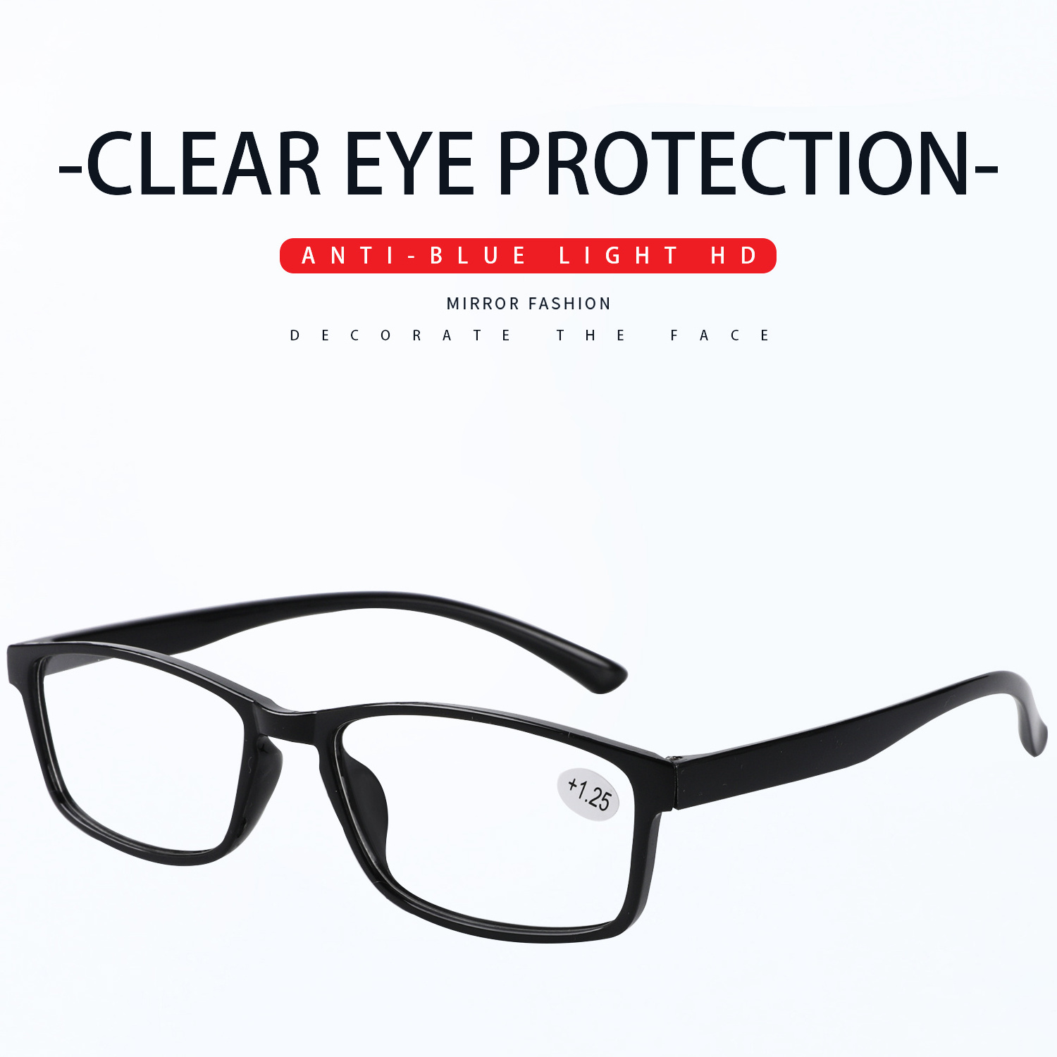 Anti-radiation Glasses Men's Fashion Ultra-light Reading Glasses Women's Mobile Phone Anti-blue Presbyopia Frame