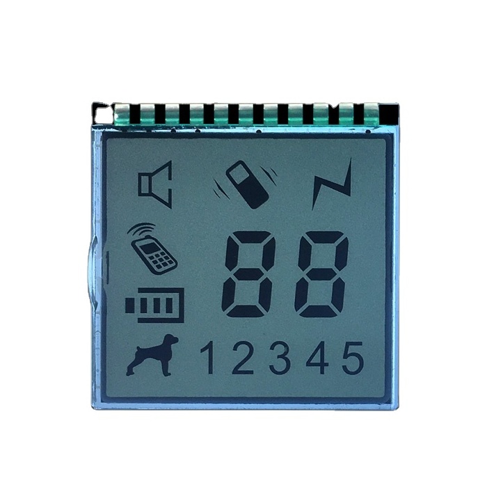 Factory Custom Manufacture TN 6 digit 7 segment TEM meter screens for LCD Display