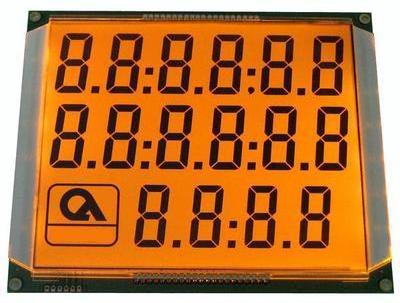 Custom Monochrome 7 segment 20 digits 886  TN HTN  Type positive  Lcd LCM  Display with controller board  For fuel dispenser