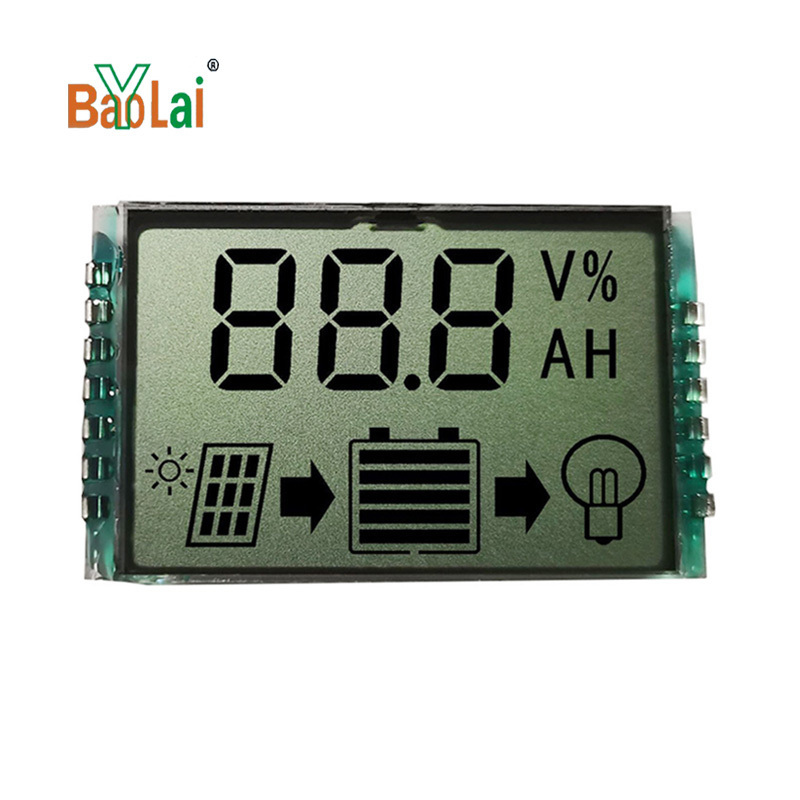 Baolaiya custom  7 segment  tn htn  digital lcd display for solar inverter with white backlight