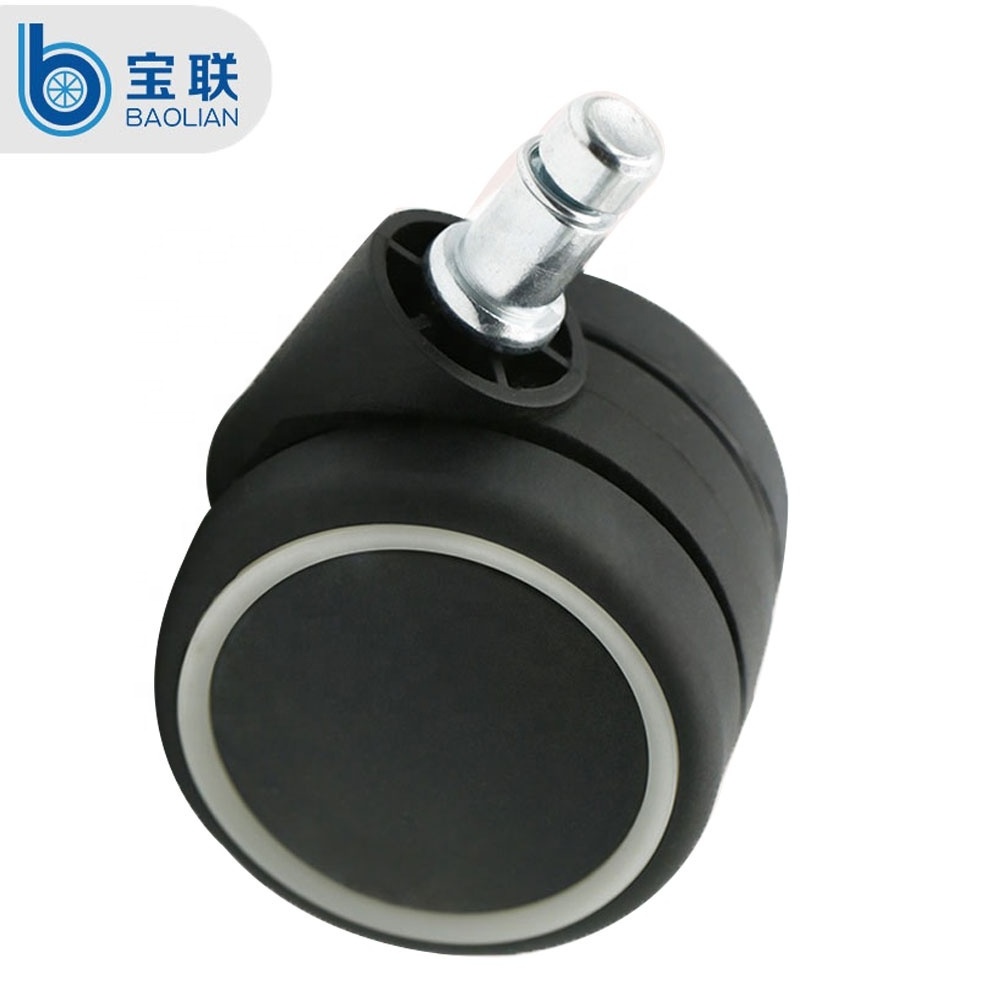 China Manufacturer Black stool Caster 360 Swivel Casters Best Office Chairs wheel For Hardwood Floors