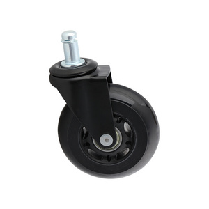 Universal 3 inch super silent rubber casters silent furniture casters embedded casters