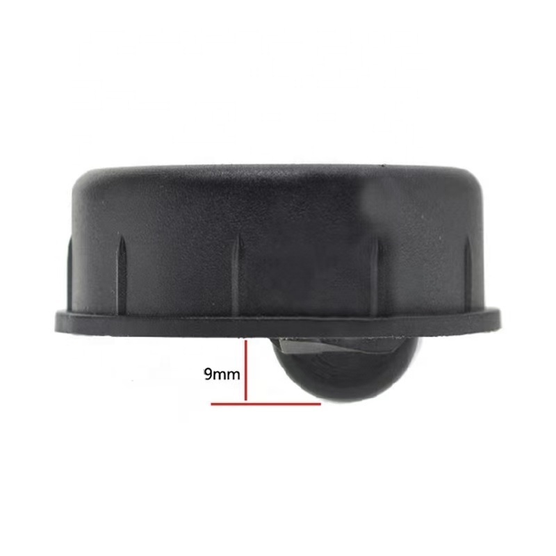 2023 Guangdong Factory Black plastic body round cover 48mm diameter Caster 17mm diameter Inserted Hidden Furniture Caster Wheels