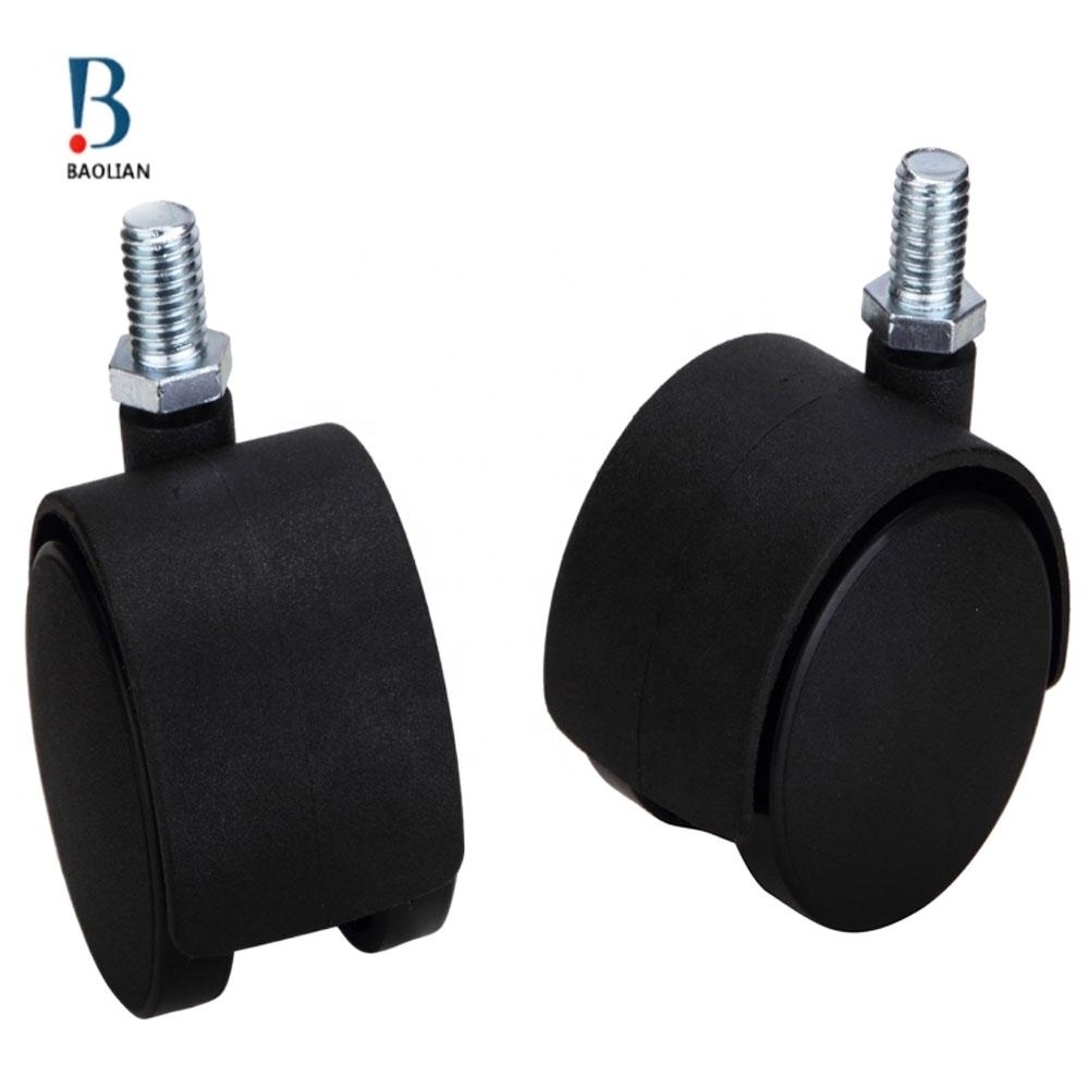 Original Factory Black Small Nylon 50mm Diameter Wheel 2