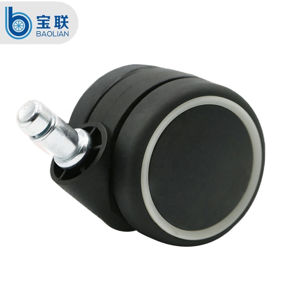 China Manufacturer Black stool Caster 360 Swivel Casters Best Office Chairs wheel For Hardwood Floors