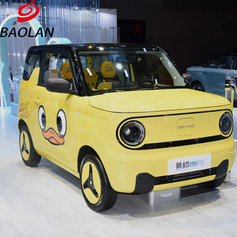 Hot sale GEELY Panda Mini EV 4 Seats Cute Small cheap Car for Adult Daily Transport 120km  3 Doors 4 Seats Electric Smart Car