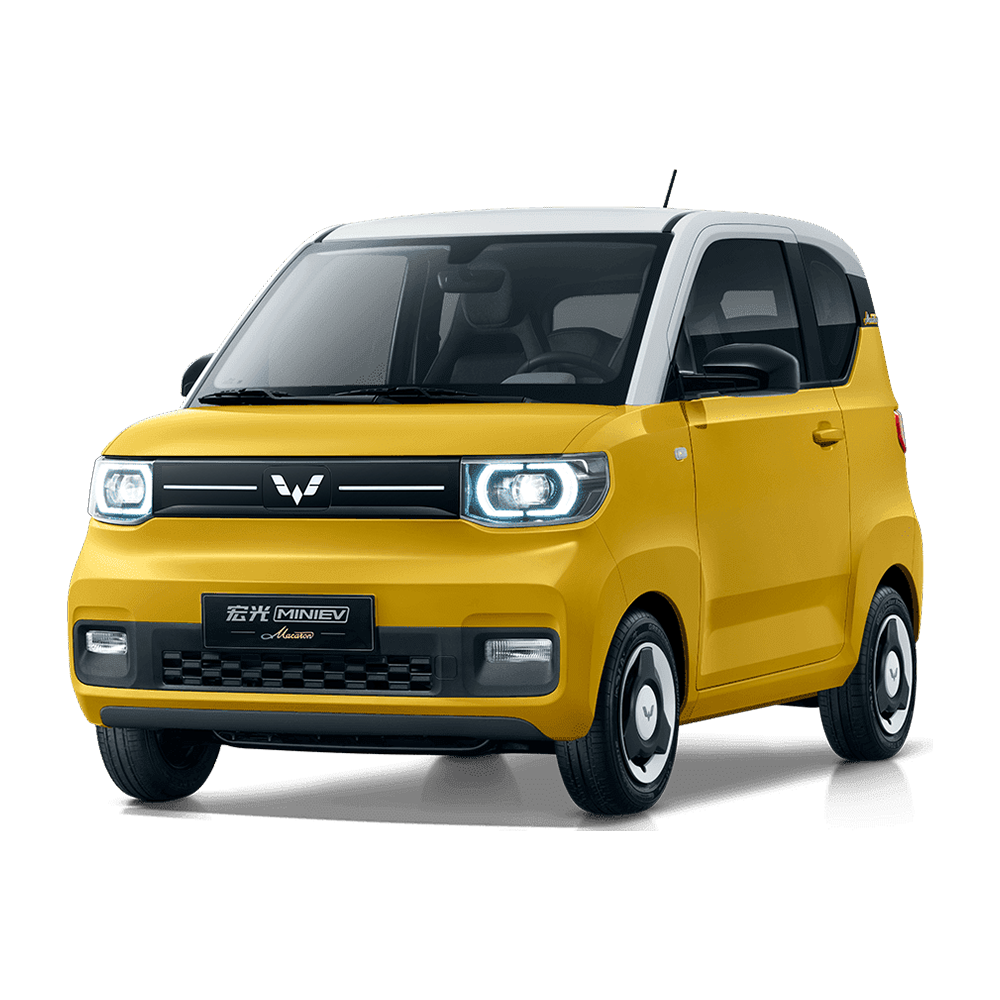 Wuling Macaroon Small Ev Auto New Energy Vehicle 4 Wheel China Cute Electric Mini Car 2 Door Ev 4 Seater