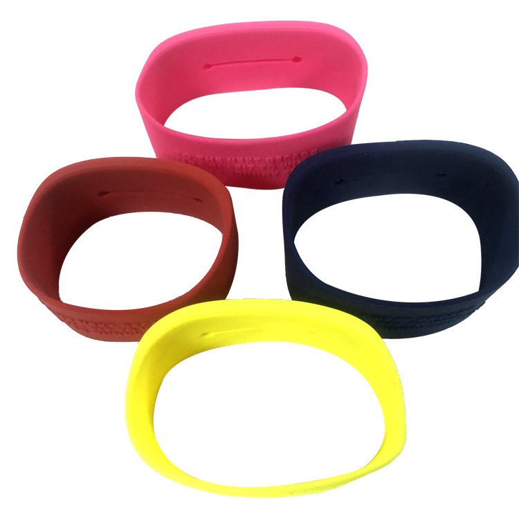 Silicone Straps Lines Silicon Breast Strap On Key Chain Wrist Strap Silicone