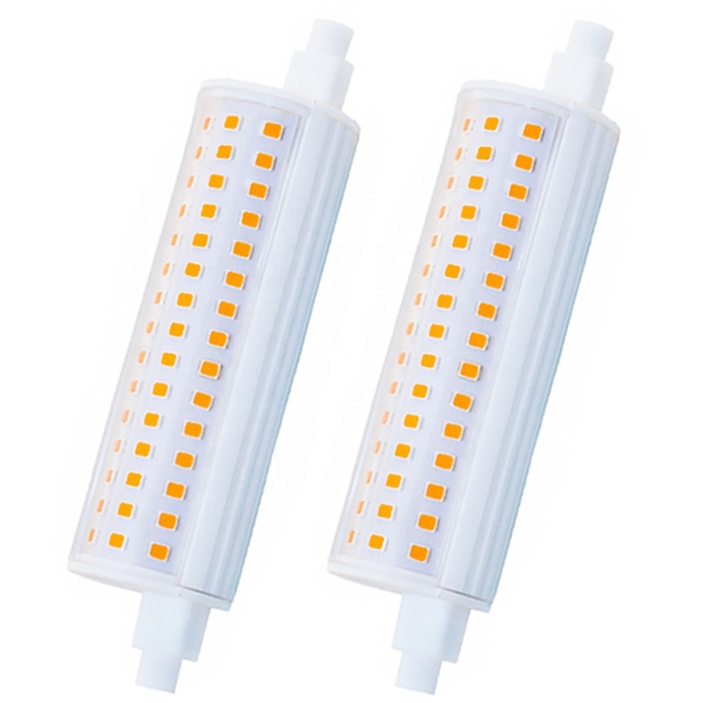 Factory direct sale 10W 15W led r7s replacing halogen bulb 500w dimmable r7s 118mm led corn bulbs