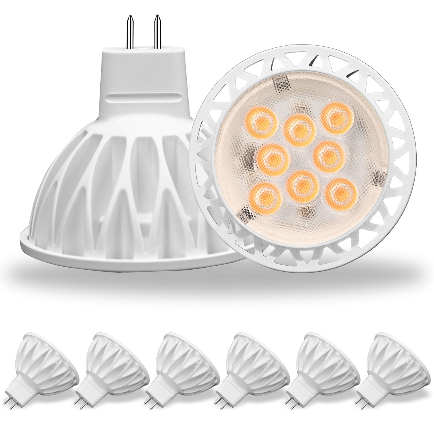 Baoming 3000K 4000K 65000K full plastic spot ceiling light 12V 5W mr16 led spot light bulb