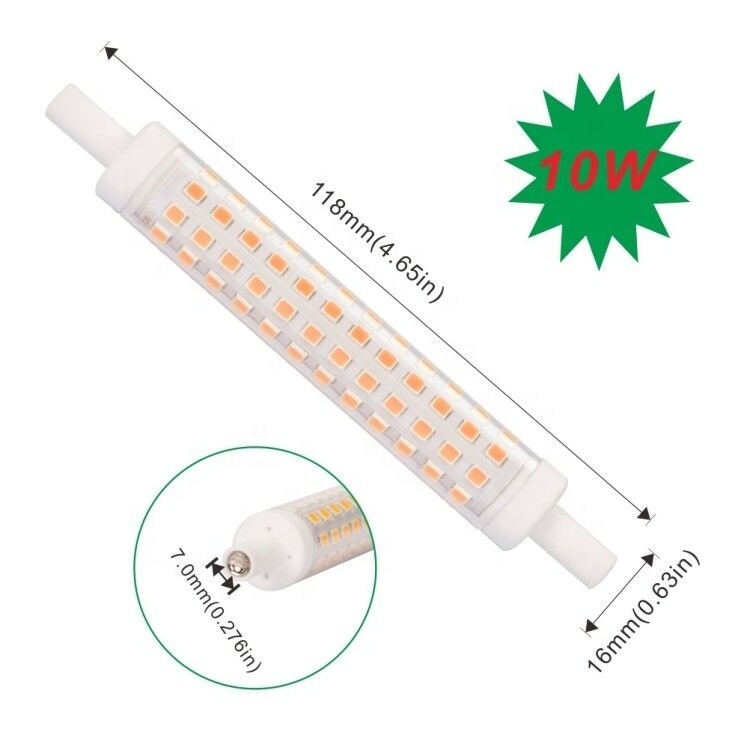 New product R7s corn light 78mm 118mm popular light warm cool white ac100-240V dimmable led landscape bulbs