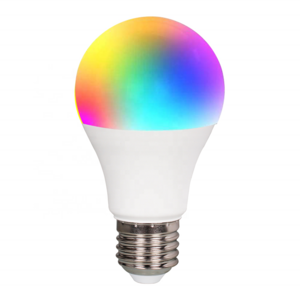 Unique design Alexa echo Google home  7W A19 RGB CW color Light smart bulb wifi