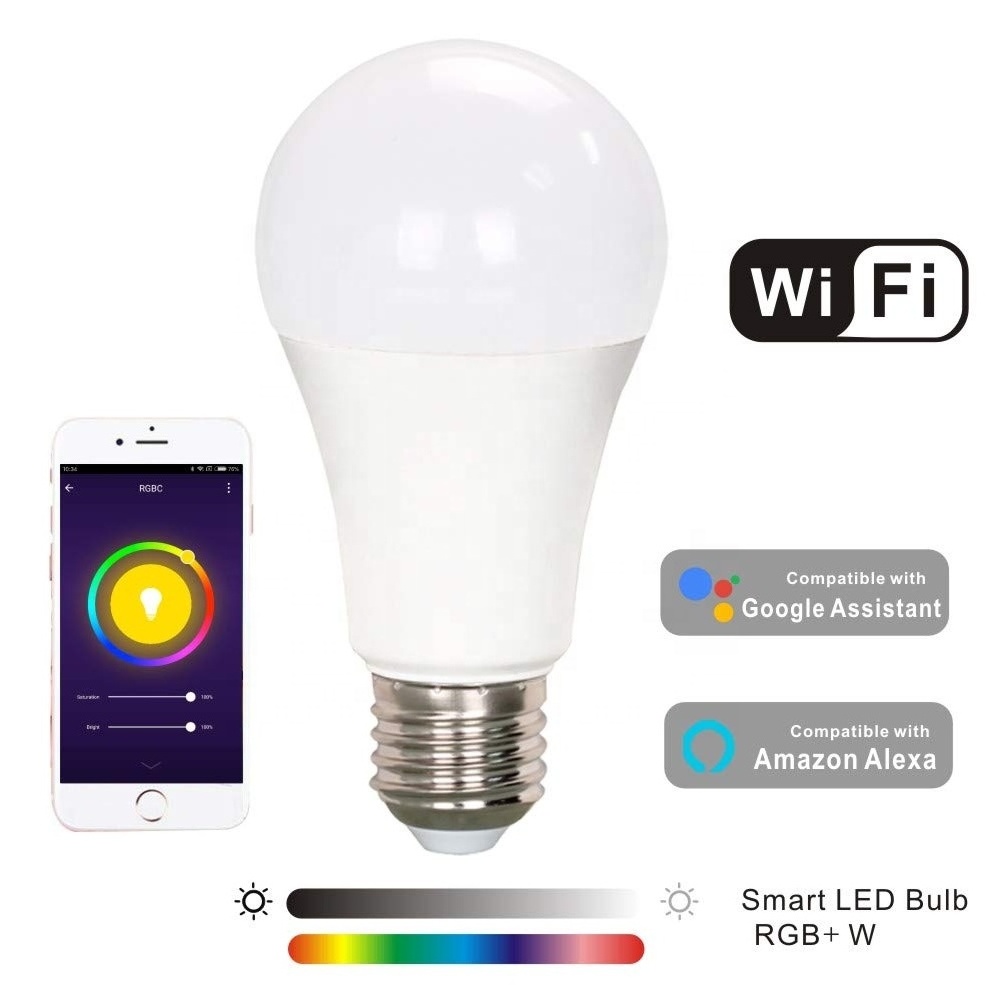 Free sample E27 E26 B22 led bulbs color changing 5W 7W 9W 11W led wifi alexa smart led light bulb