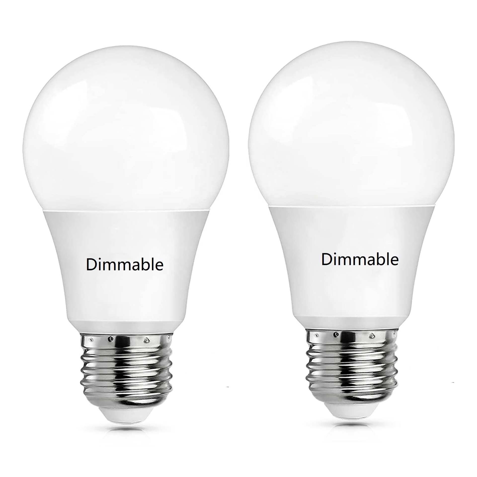 Factory Supply 2700K 4000K 5000K flickering free E27 E26 B22 10W triac dimmable A60 led light bulb