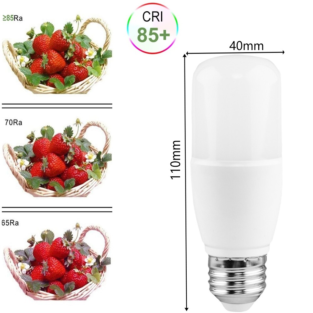 T-shape  Daylight Led Light Bulb, Frosted Tube Vintage Edison Light Bulb, with Led Filament, for Table Lamp, Pendent Lamp, Wall