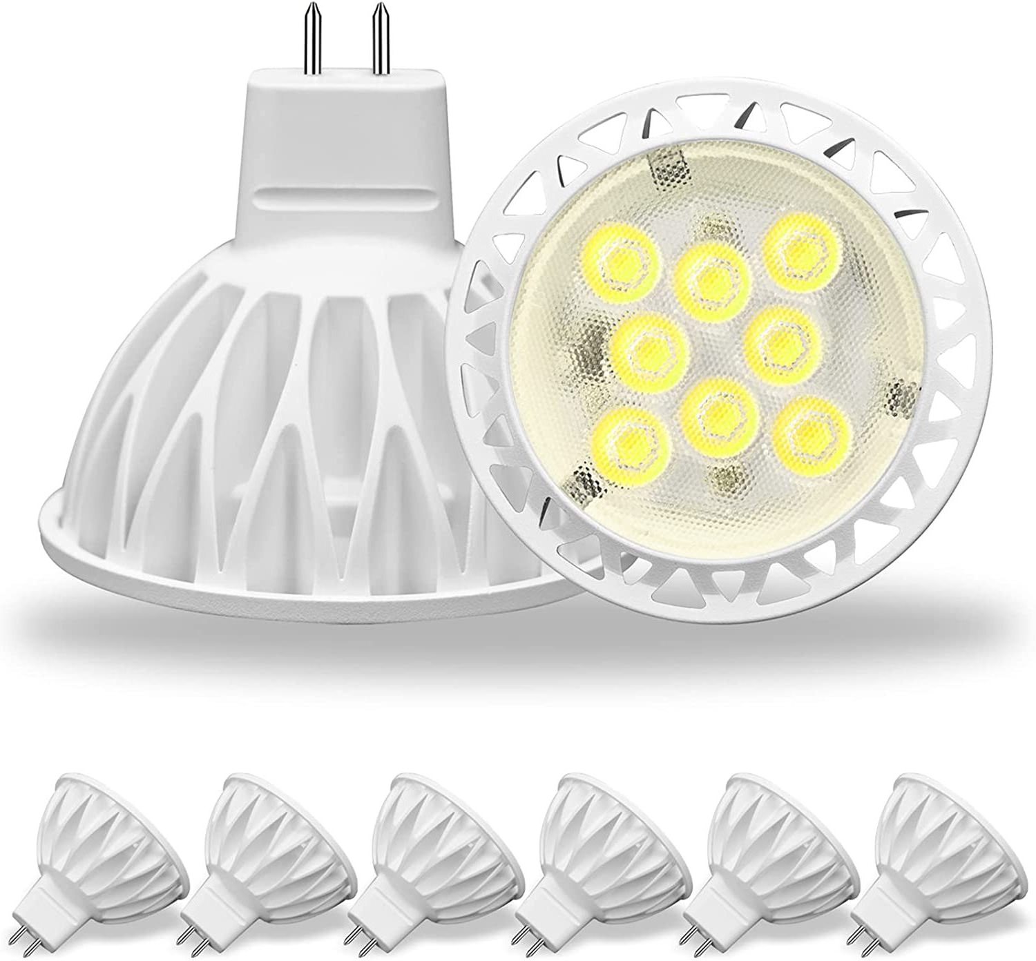 Led Spotlight 5W 6W Gu10 Gu5.3 Mr16  Lamp Ac 110V-240V  Indoor Outdoor Spot Bulb