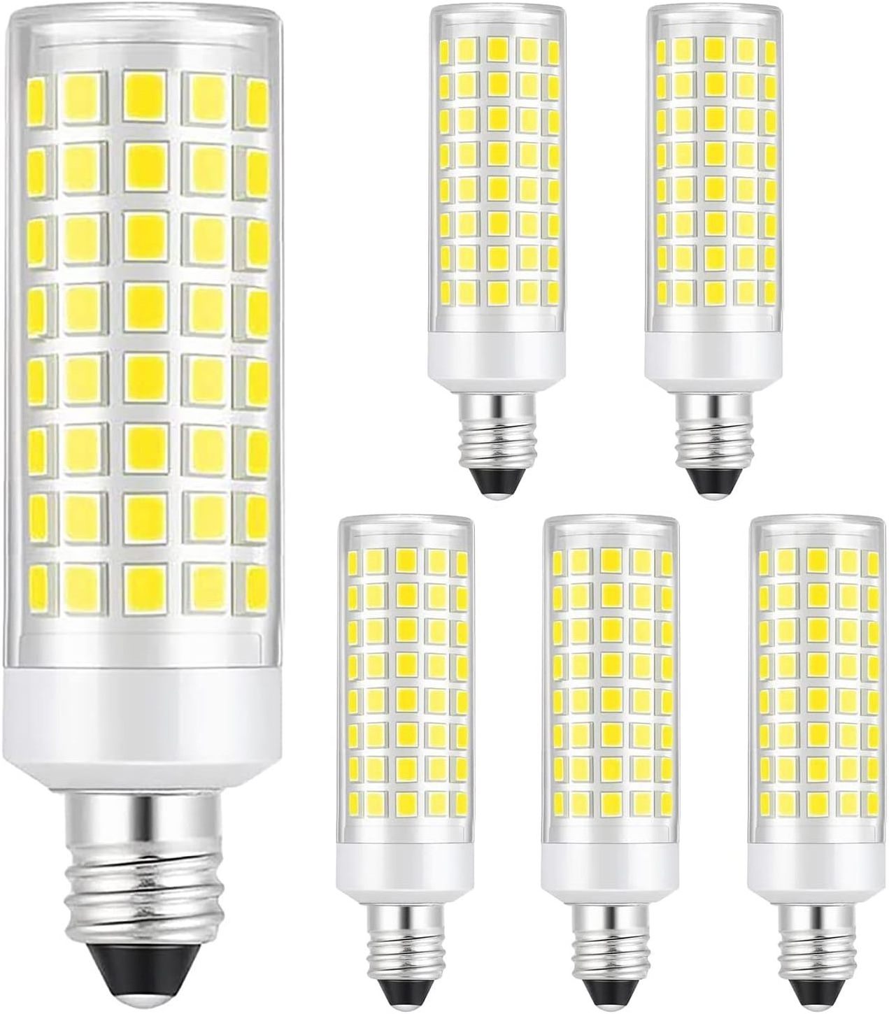 E11 LED Bulbs 5W Equivalent 50W 60W Halogen Bulbs AC 120V  Dimmable 660LM E11 Mini Candelabra Base LED Light Lamp