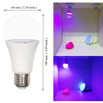 Halloween Birthday Party Lights uv lamp 12W 385-400nm Purple Medium Base  E27 led black light bulb