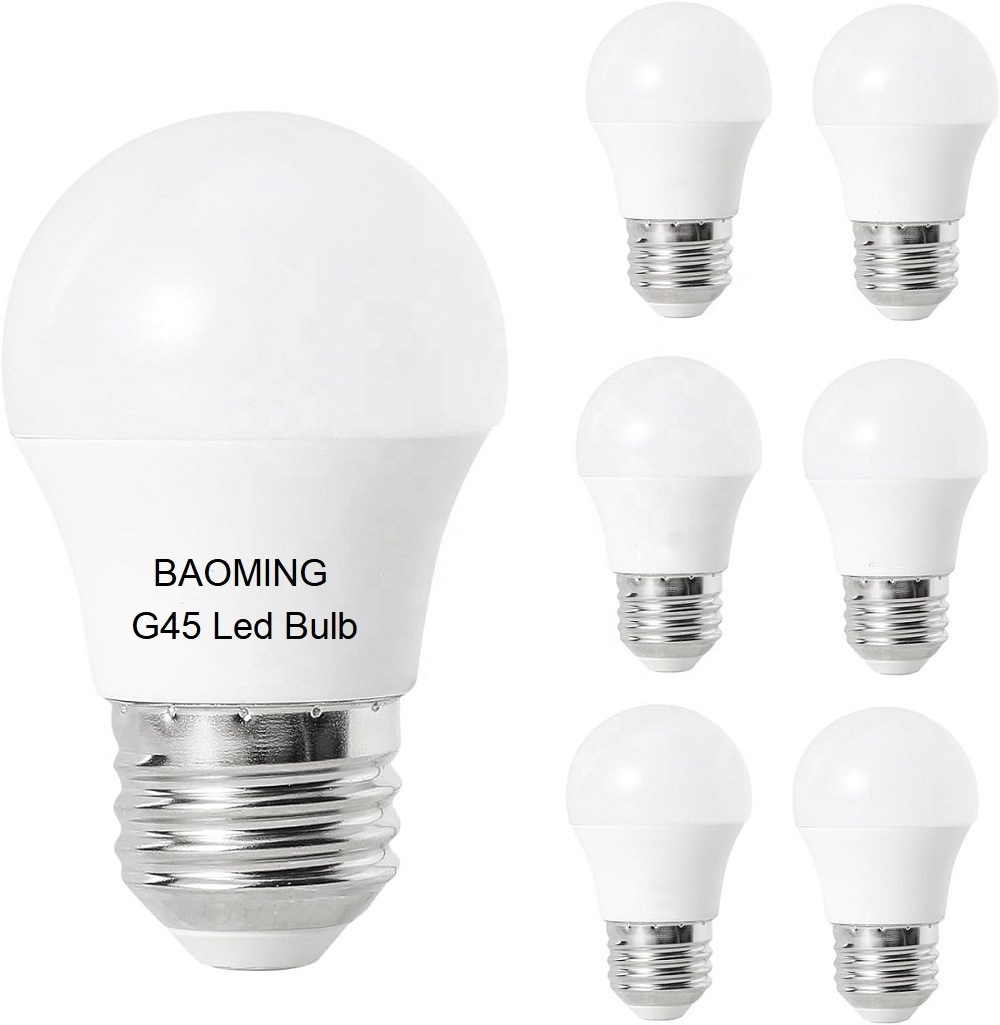 Long Life Span B22 E26 E27 2700K Energy Saving Bulb Lights No Flickering 3W G45 Led Bulbs For Home