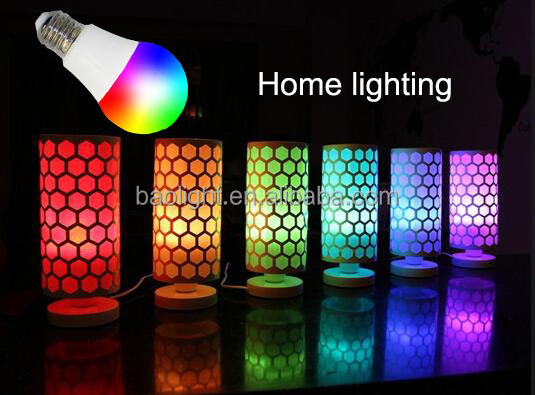 New Product Color Changing Lamp Led Bulb 7watt E27 Lamp Led Bulb With Rgb Remote Controller