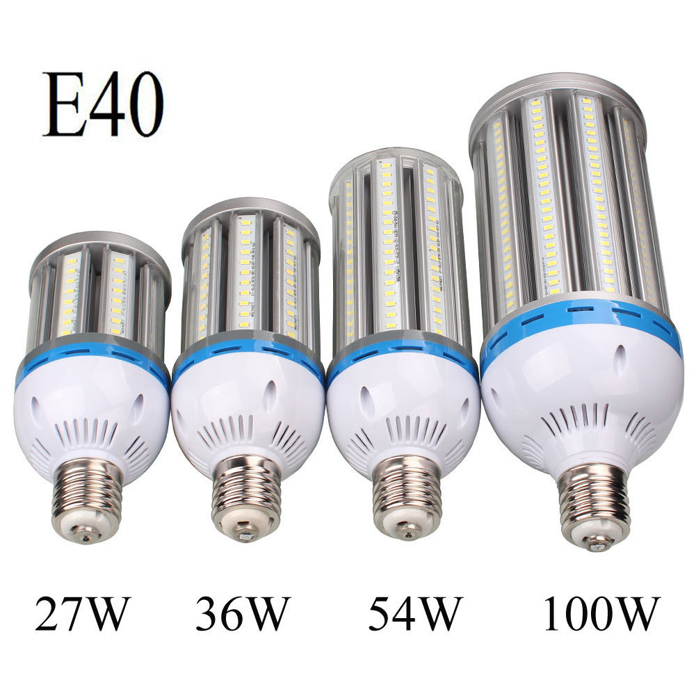 300 Watt Equivalent HID/Metal Halide/HPS 54W  Daylight 6000k LED Corn lamp outdoor street light  e39 led corn bulb