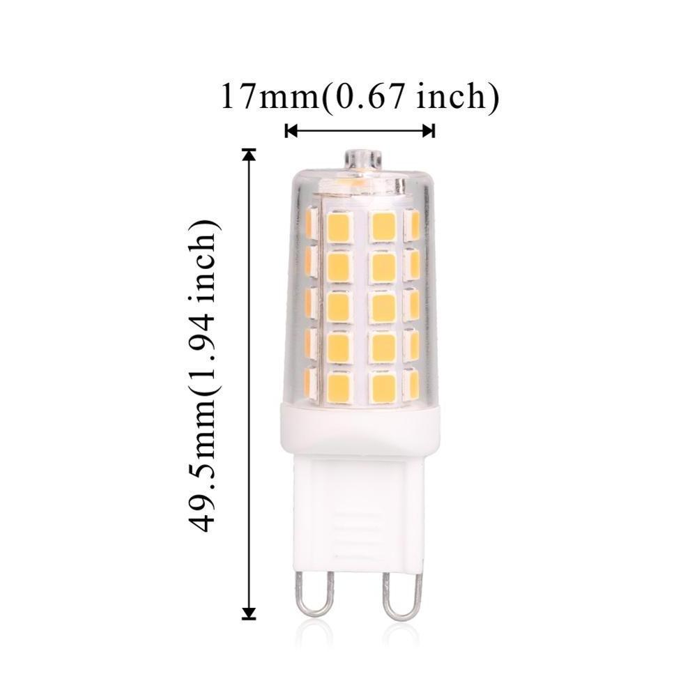 3w 4w 220v 400 lm ceramic lamp body good heat dissipation  G9 LED light Bulb