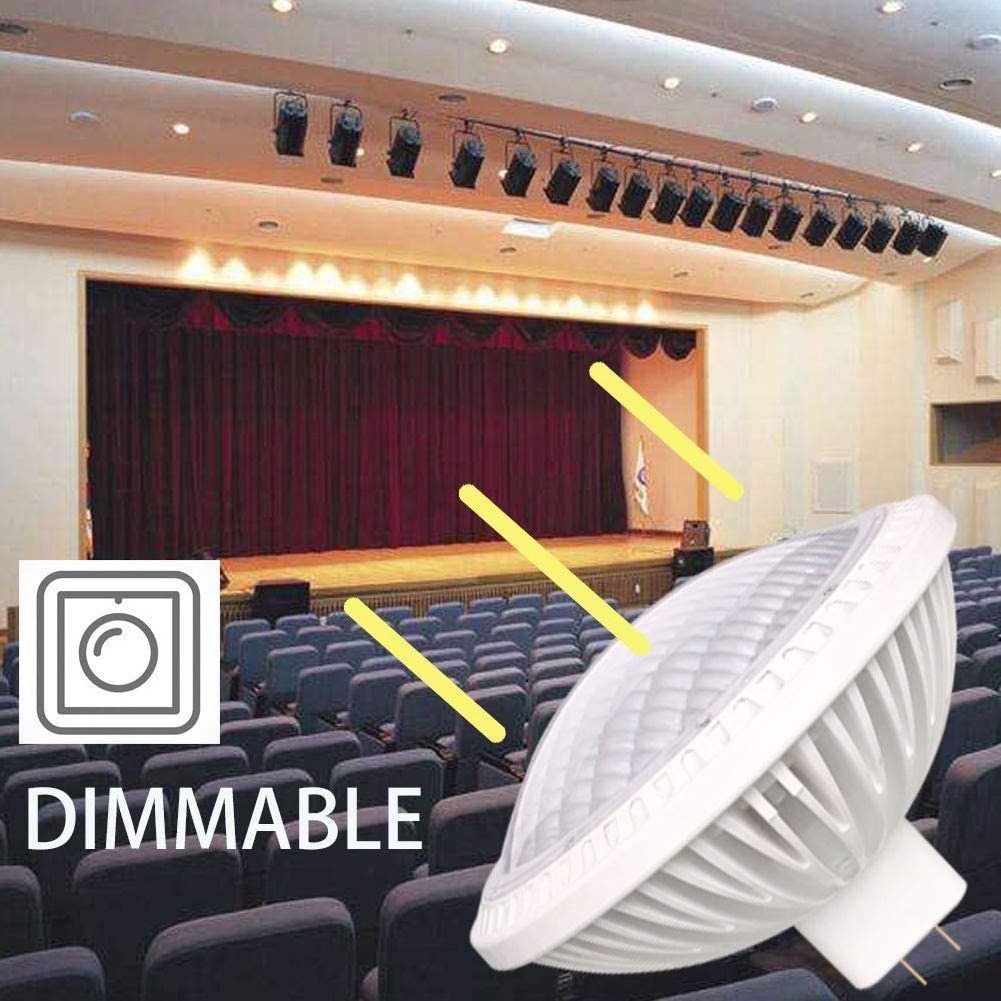 High lumen dimmable ac100-240v led spot light conjoined lens 36W gx16d par light 64 led