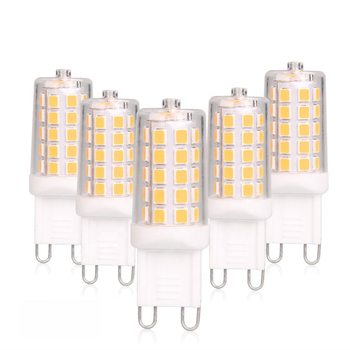 Stock Dimmable 3w 120V 220V Ceramic Body LED Corn Lamp 2700K G9 LED Light Bulb Warm White