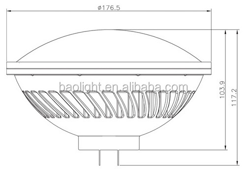 Dimmable Par 56 120v 36w Indoor Par56 Led Landscape Spotlight Lamp