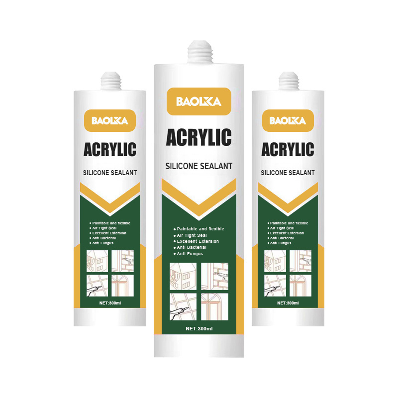 BAOLIJIA Weatherproof Hvac Duct Paint Acrylic Sealant Silicone For Building