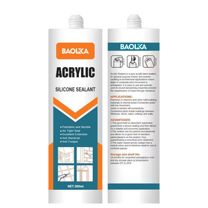 BAOLIJIA Cheaper Quality Colorful Clear Color Paintable Acrylic Silicone Sealant For Caulking