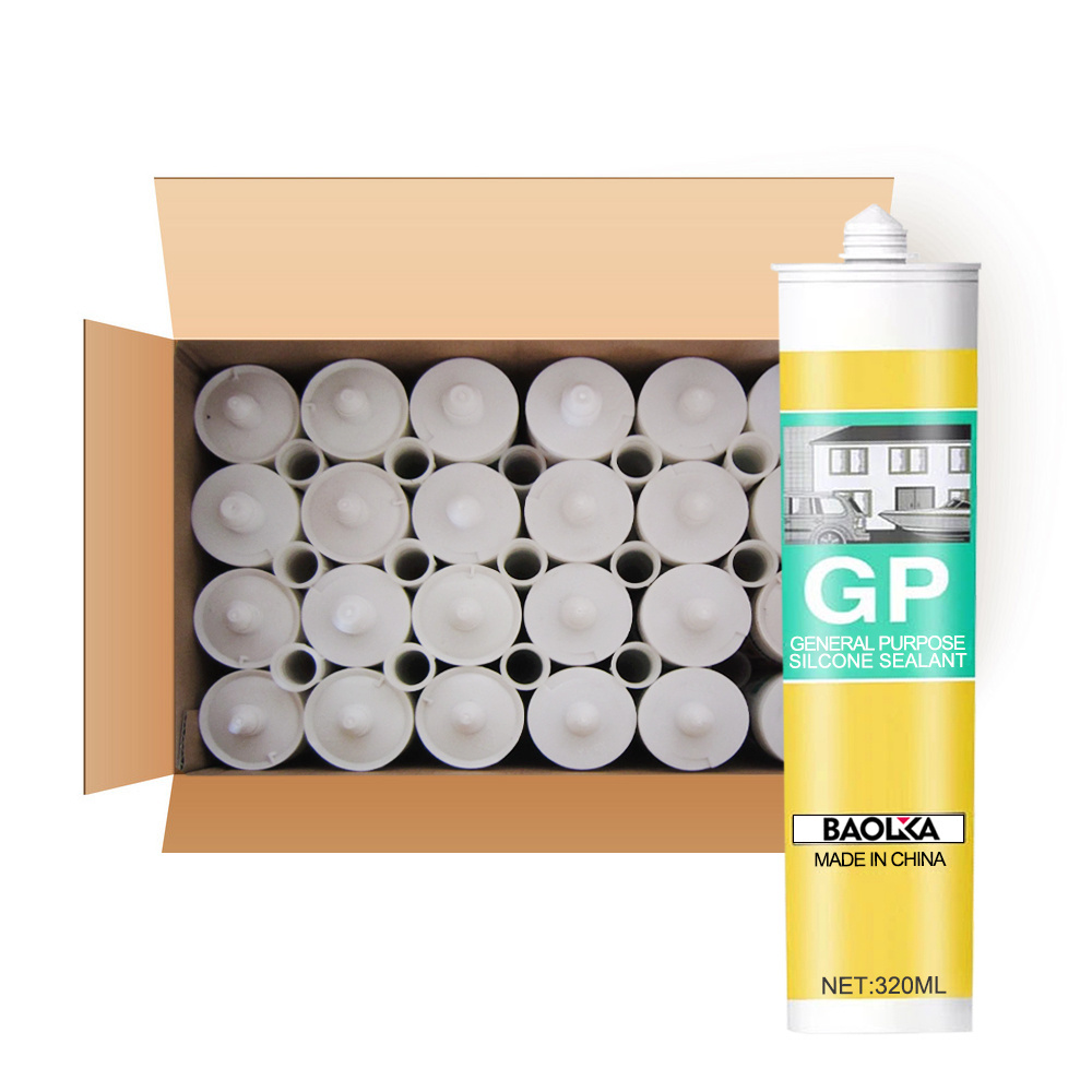 Hot Selling Wholesale Cheap Price Acetic GP fast cure White Silicone Adhesive Sealants For Glass