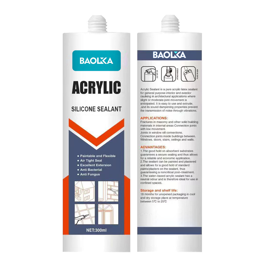 BAOLIJIA High Performance Silicone Sealant Manufacturer China Gap Filler Acrylic Sealant For Wall