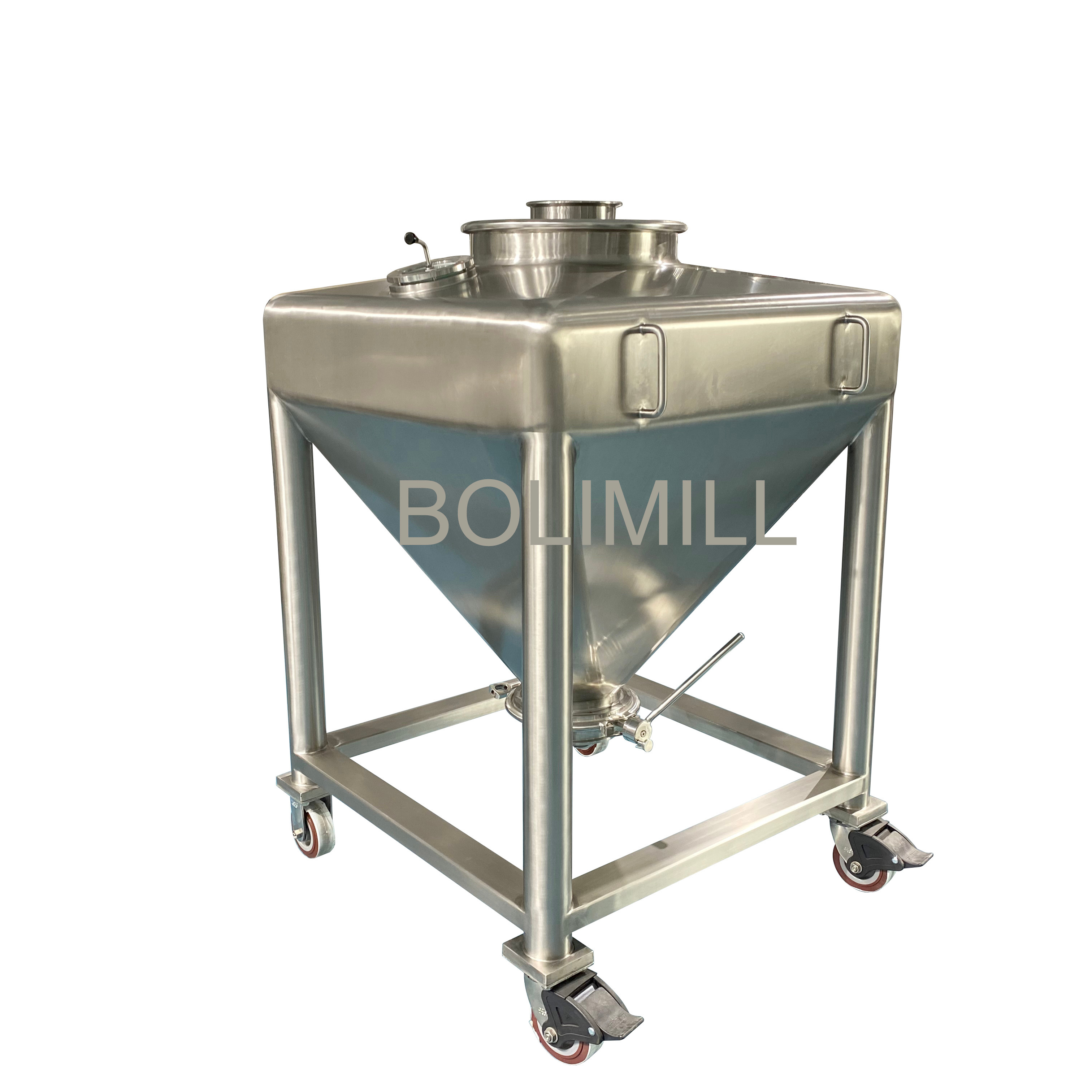 200l conical bottom stainless steel ibc tote tank bin container